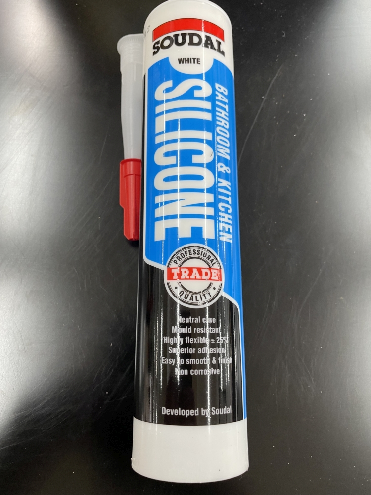 Soudal   Bathroom & kitchen Silcone 300ml  White