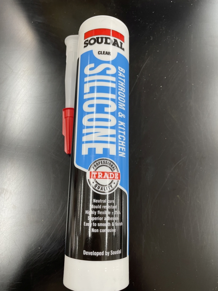Soudal Bathroom & kitchen Silcone 300ml - Clear