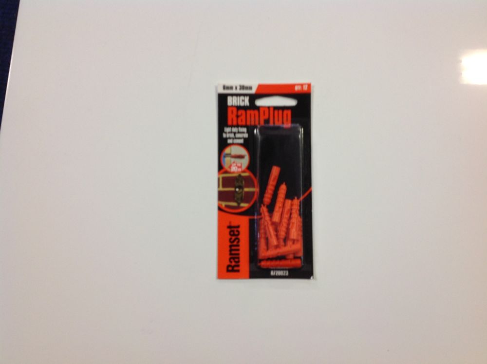 Ramplug 6mm x 30mm Masonry PK12