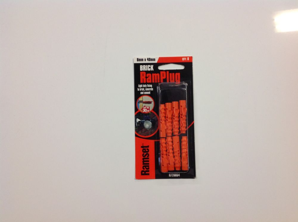 Ramplug 8mm x 38mm Masonry PK8