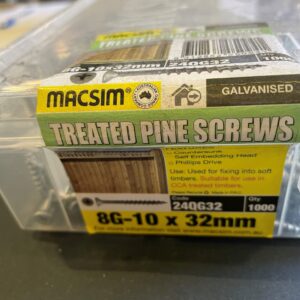 SCREWS 8 X 32mm GAL CHIPBOARD SCREWS PK1000