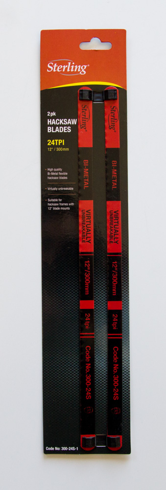 Hacksaw Blades 24 Tooth Point Two-pack