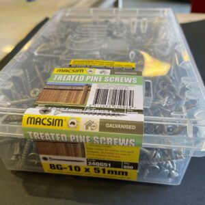 SCREWS 8 X 51mm GAL CHIPBOARD SCREWS PK600
