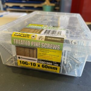 SCREWS 10GX 60mm GAL CHIPBOARD SCREWS PK300