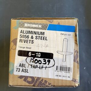 RIVET 6-10 Alum/Steel FLANGE HEAD 4.8mm x 21mm BOX 250