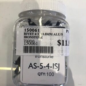 RIVET 5-6 CSK ALUM/STEEL 4MM X 13.8MM JAR 100