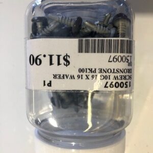 SCREW 10G X 16MM WAFER HEAD IRONSTONE JAR 100