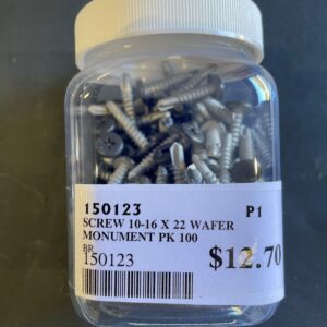 Screw 10G X 16x22MM  WAFER HEAD MONUMENT PK100