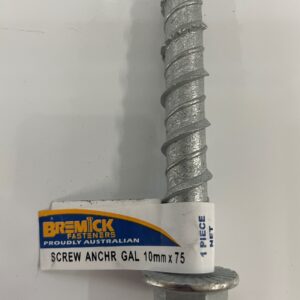 Masonry Screw Anchor 10mm x 75mm Galvanised