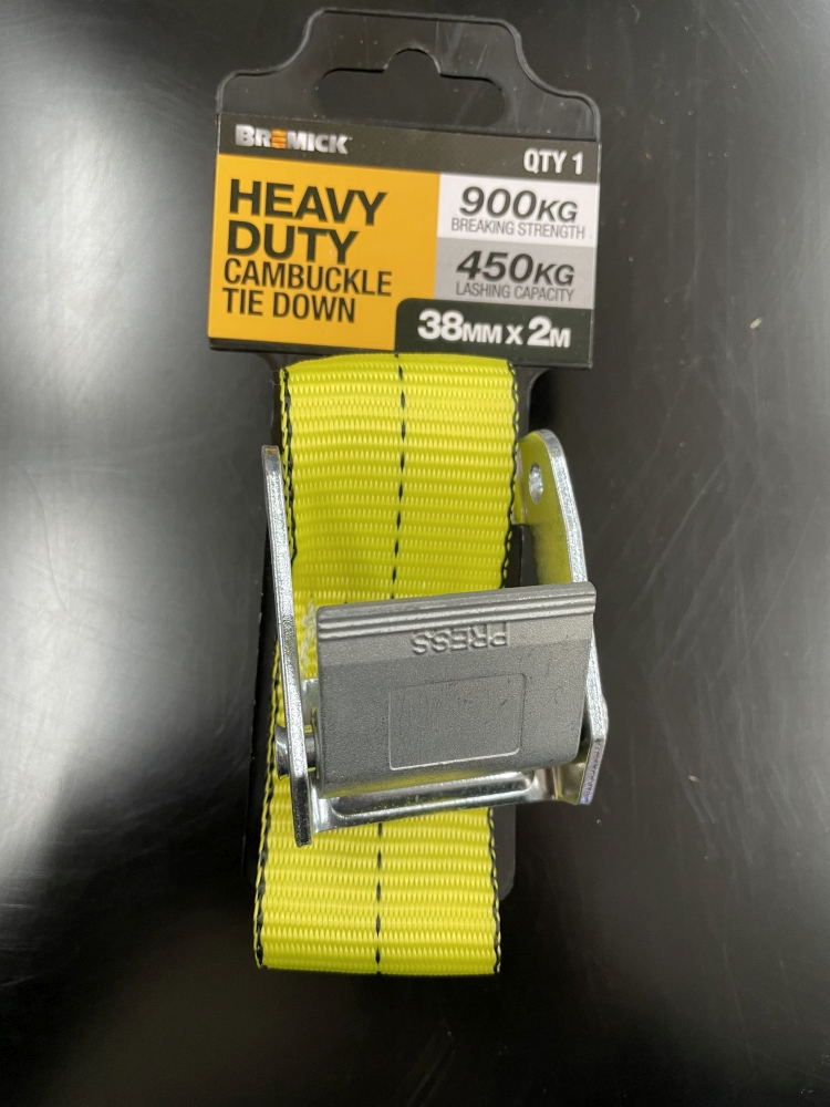 TIE DOWN CAMBUCKLE TIE DOWN 38MM X 2M 1PK