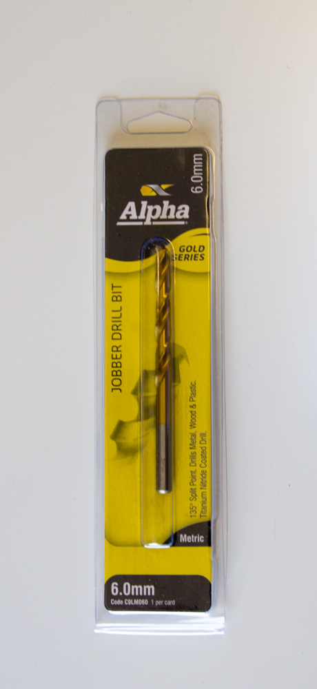 Alpha Drill Bit 6mm Metal Gold Series
