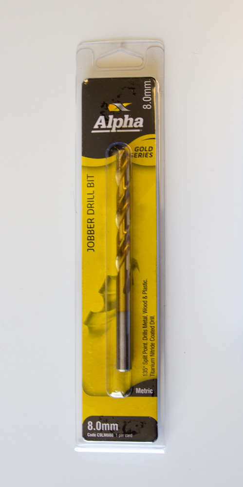 Alpha Drill Bit 8mm Metal Gold Series