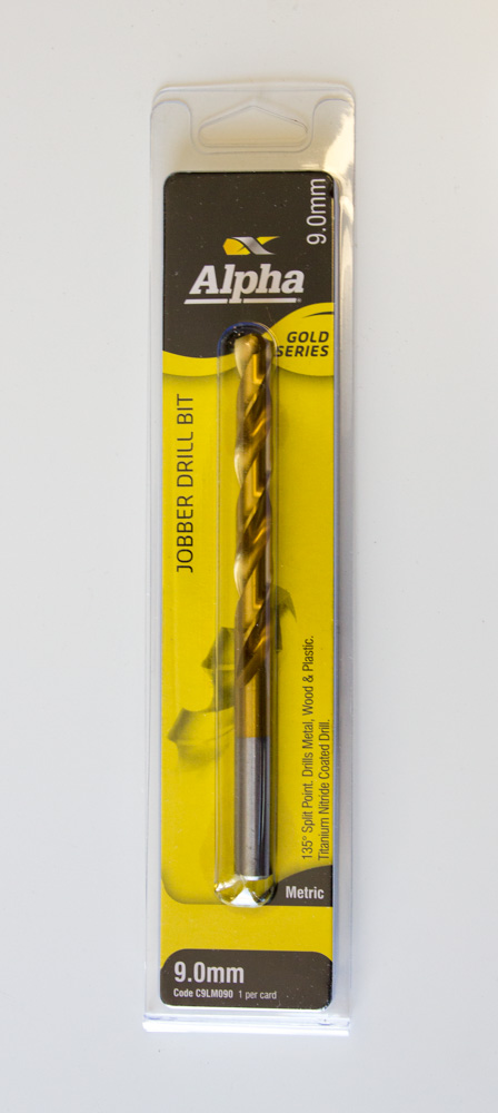 Alpha Drill Bit 9mm Metal Gold Series