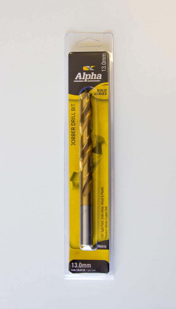 Alpha Drill Bit 13mm Metal Gold Series