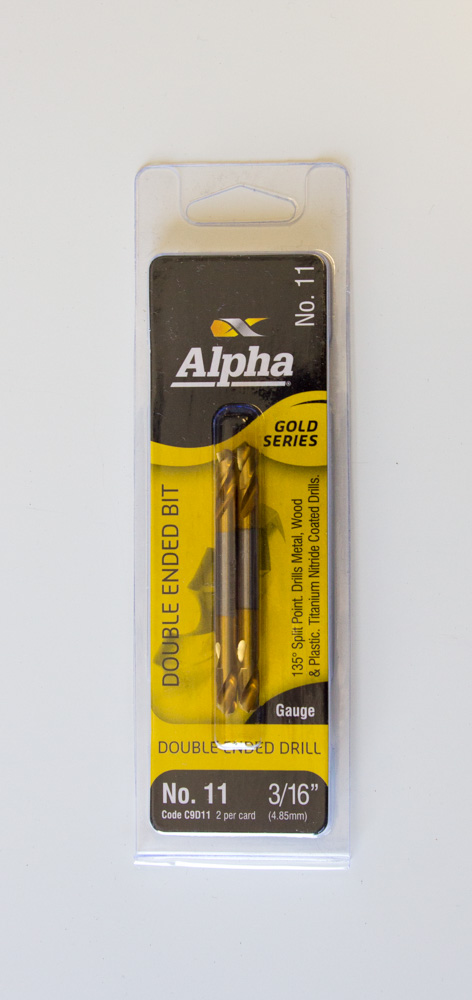 ALPHA DRILL BIT METAL DOUBLE END #20 4.09MM 2PK