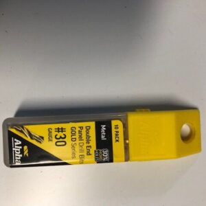 Alpha Drill Bit #30 1/8  Metal Gold Series Pk10 Double End