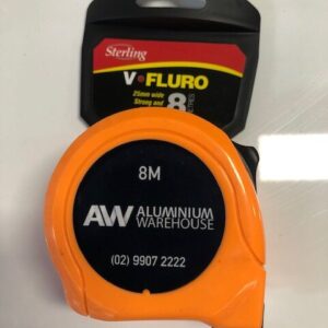 Tape Measure 8Mtr Fluoro