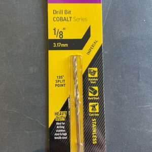 Alpha Drill Bit Colbalt 1/8 3.17mm Hard Metal