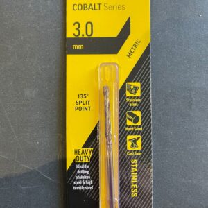 Alpha Drill Bit Colbalt 3mm Hard Metal