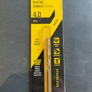 Alpha Drill Bit Colbalt 4mm Hard Metal