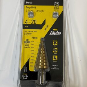 Alpha Step Drill 4-20mm Metal 2 Flute Straight