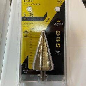 Alpha Step Drill 5-35mm Metal 2 Flute Straight