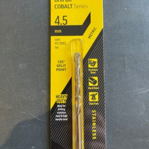 Alpha Drill Bit Colbalt 4.5mm Hard Metal
