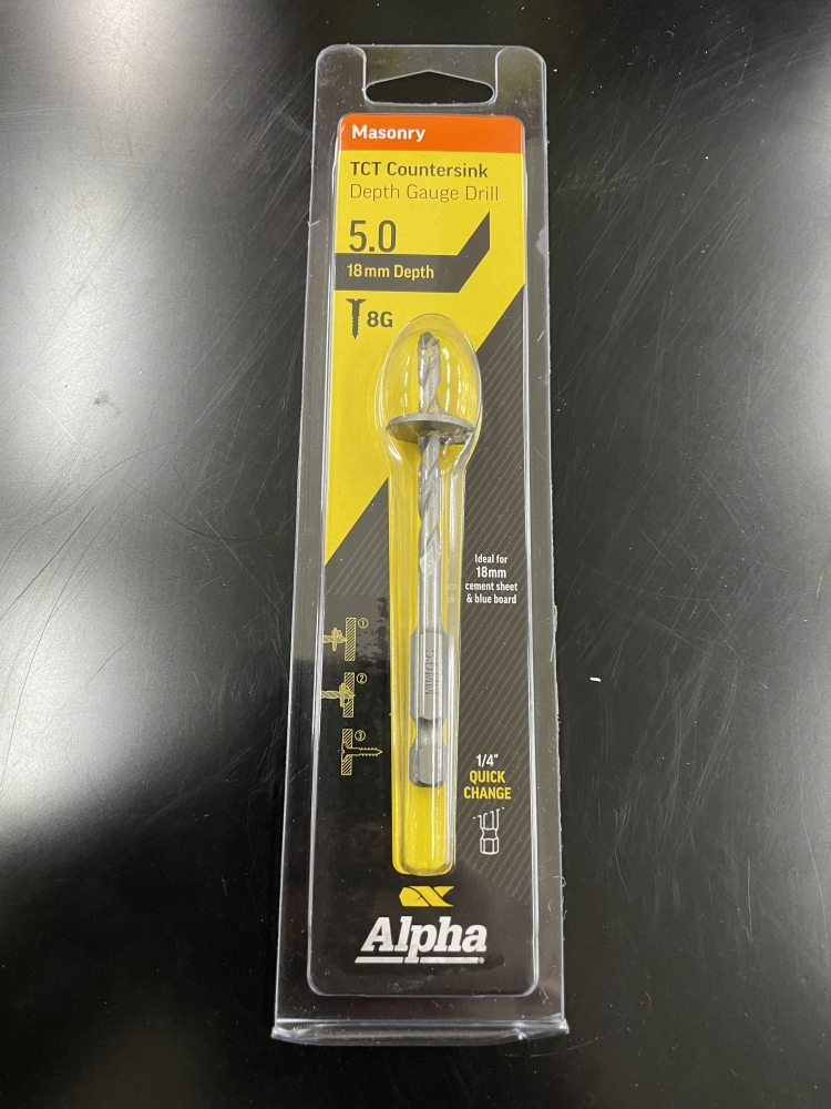 Alpha Countersunk TCT 5MM X 9MM Depth