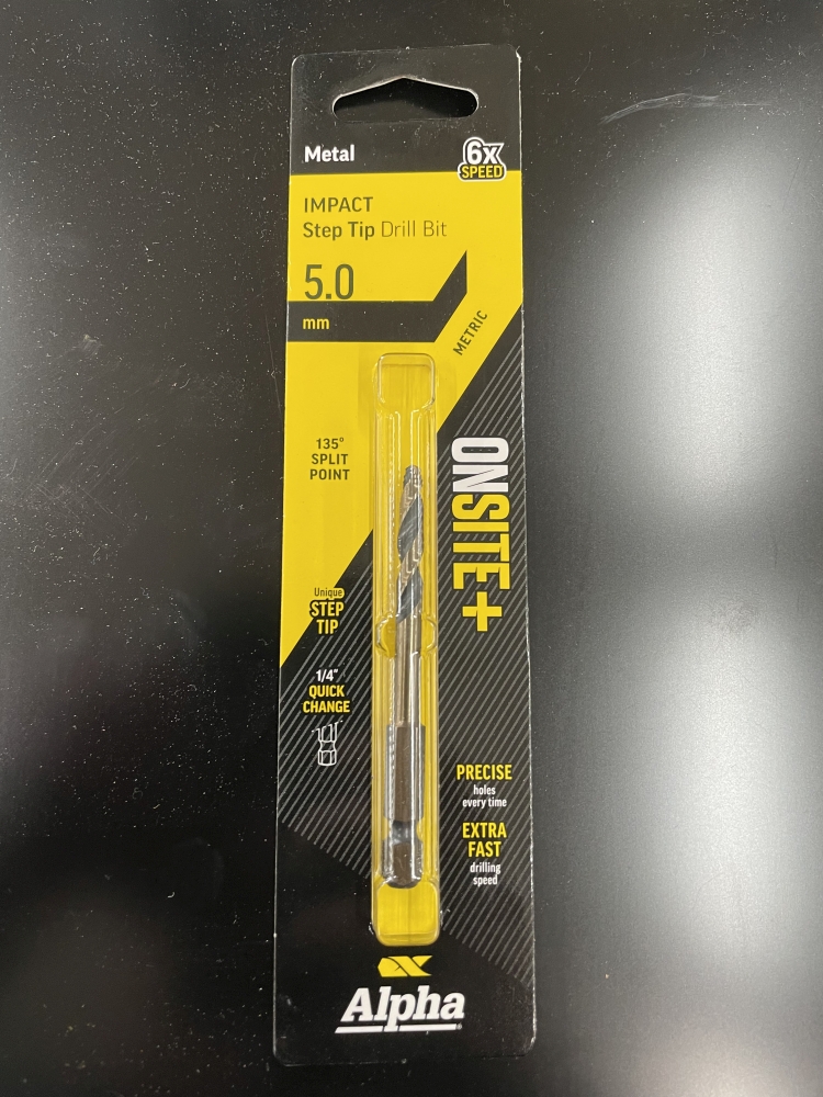 Alpha Onsite Impact Step Tip Drill Bit 5mm Metal