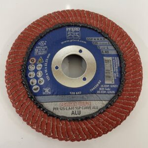 POLIFANFLAP DISC 125MX 16 X 22.23 X 40SG CURVE ALUMINIUM