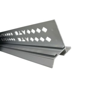 BALCONY TRIM 12MM x 3MTR WEEPHOLE MATT SILVER