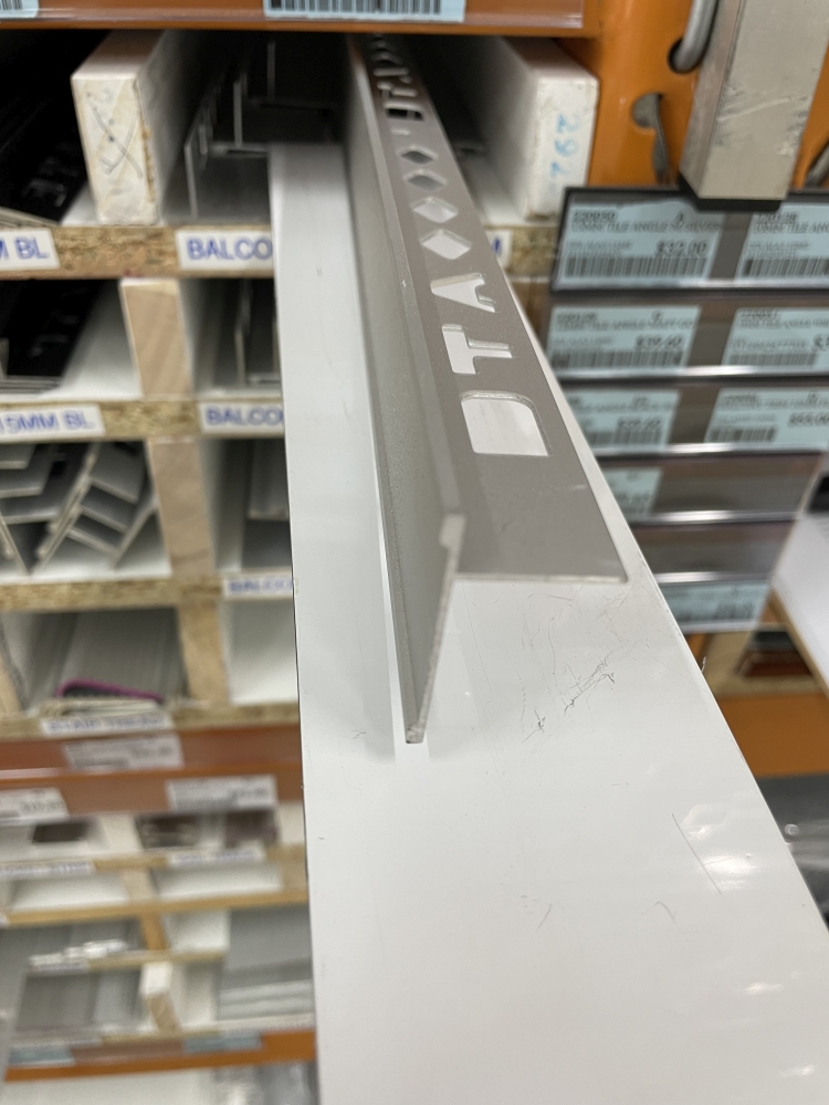 Balcony Flat Trim 8mm x 3mtr Matt Silver