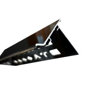BALCONY TRIM 10MM X 3MM NO WEEP HOLE BLACK
