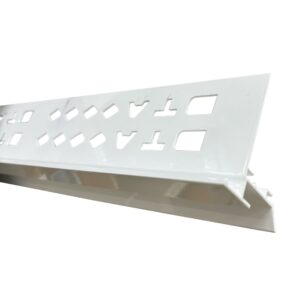 BALCONY TRIM 12MM X 3MTR WEEP HOLE WHITE
