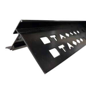 BALCONY TRIM 12MM X 3MTR WEEP HOLE BLACK