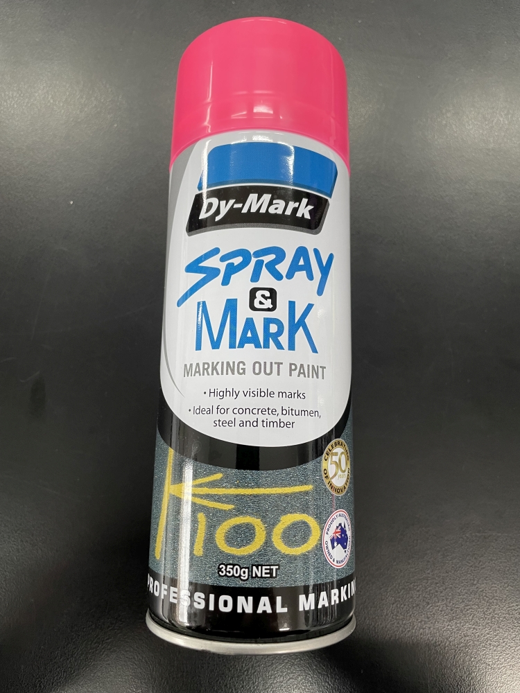 Dy-Mark Spray & Mark 350g Spray Can - Fluro Pink