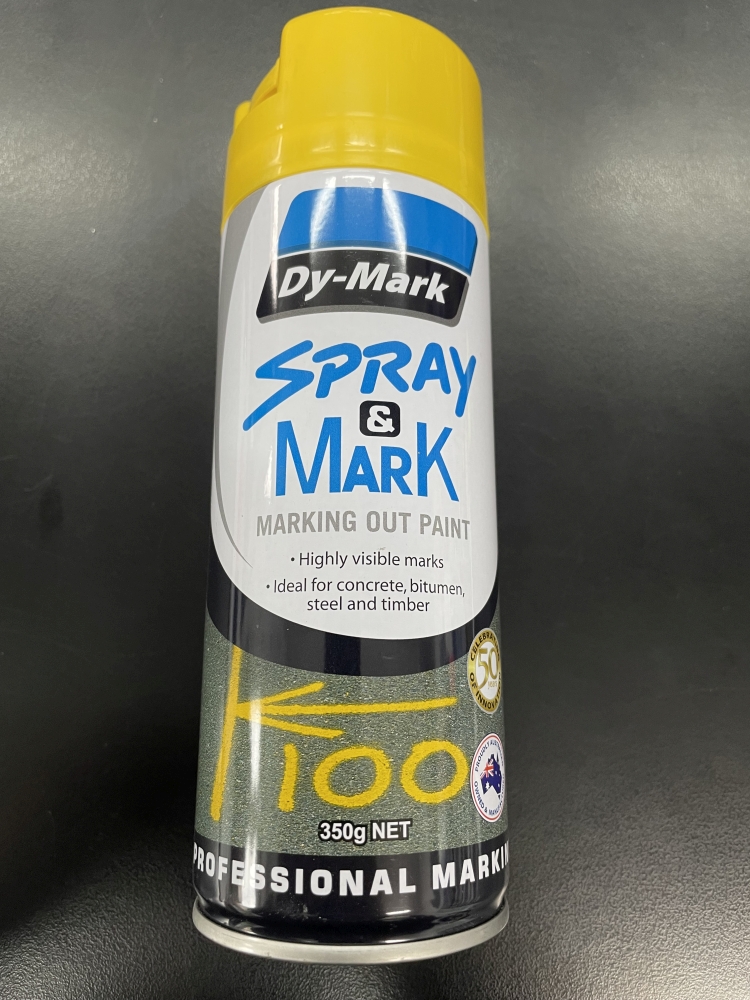 Dy-Mark Spray & Mark 350g Spray Can - Yellow