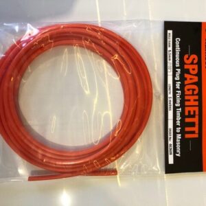 Wall Plug Spaghetti 5.5mm x 5Mtrs Red