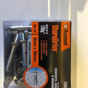 RAMSET ShureDrive Anchor 6mm X 30mm 20Pk