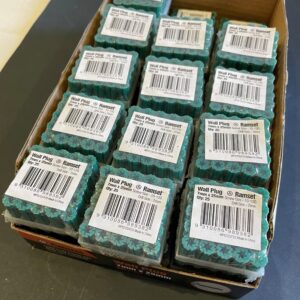 Wall plug Green 7 x 25mm frame 25pc in Box of 30