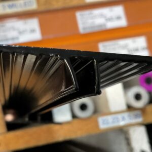 Multiwall H Bar Glazing Channel Top Black