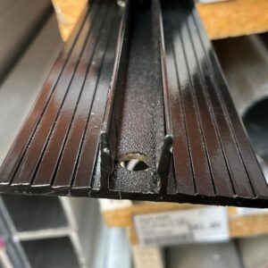 Multiwall H Bar Glazing Channel Bottom Black