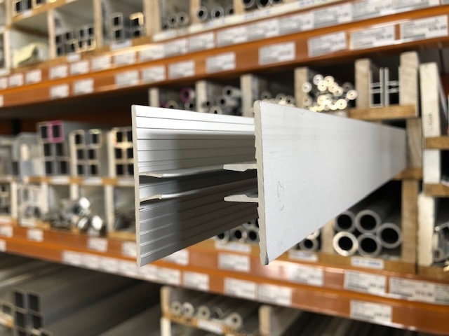 Multiwall H Bar Glazing Channel Top - Anodised
