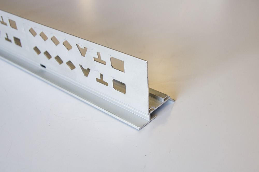 BALCONY TRIM 12MM X 3MTR NO WEEP HOLE MATT SILVER