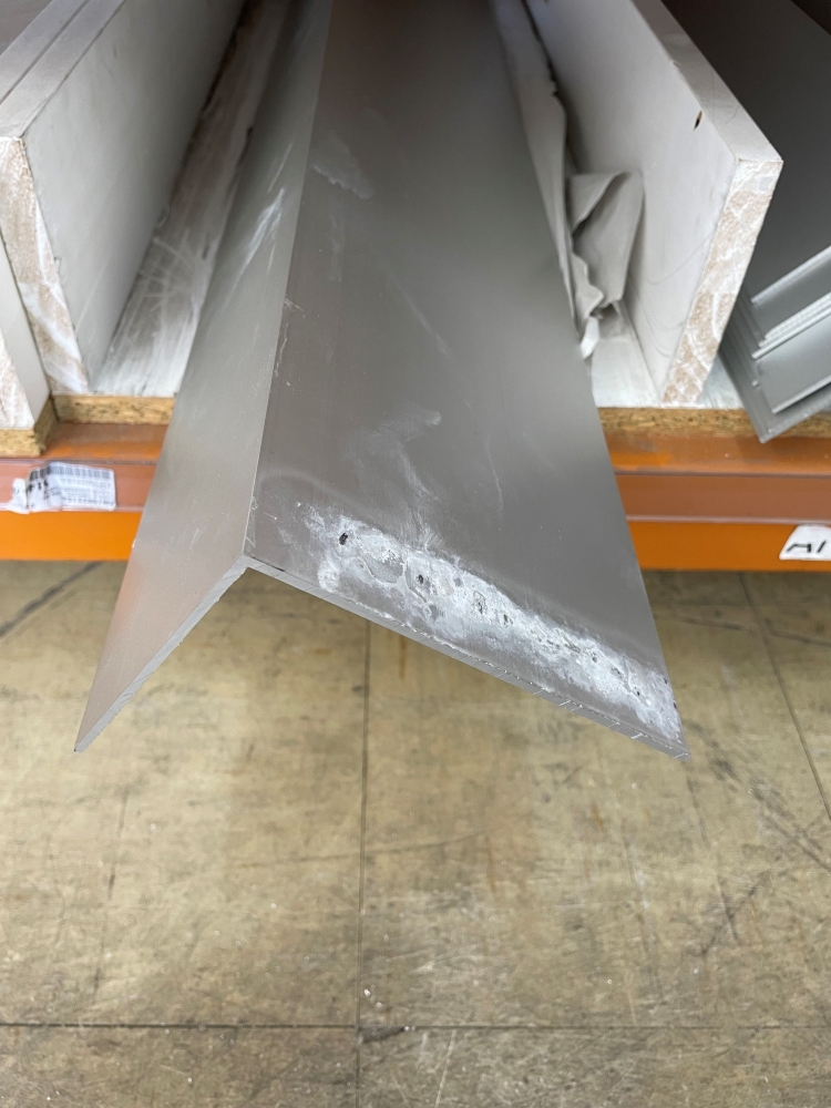 ANGLE 150X100X3X6.5M CLEAR ANODISED 15UM