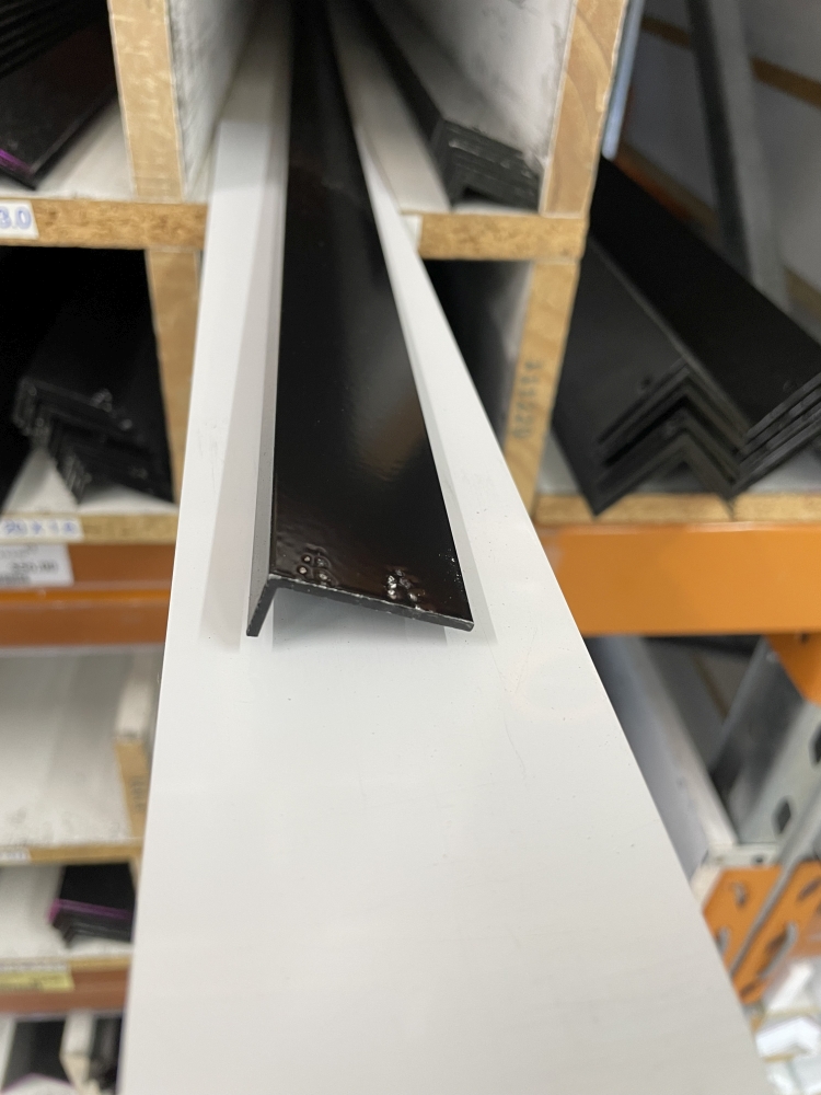 Angle 32mm X 12mm X 1.8mm X 6.5mtr BLACK