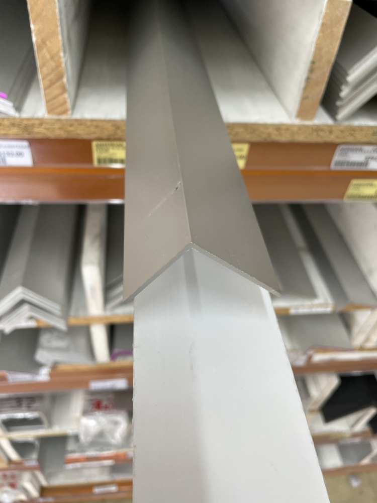 ANGLE 50mm x 40mm x 1.8mm x 6.6mtr CLEAR ANO