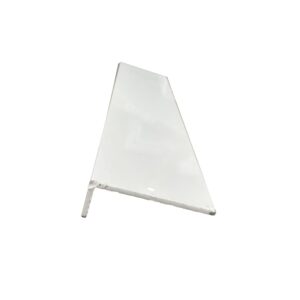 Angle 75mm x 25mm x 3mm x 6.5Mtrs - Pearl White