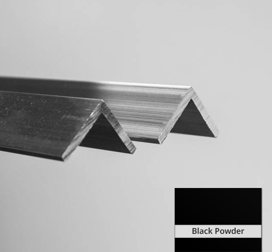 Angle 50mm x 12mm x 3mm x 6.5mtr Black