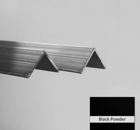 Angle 50mm x 25mm x 3mm x 6.5mtr Black